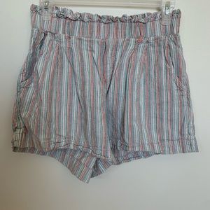 AE multi-colour paper bag shorts